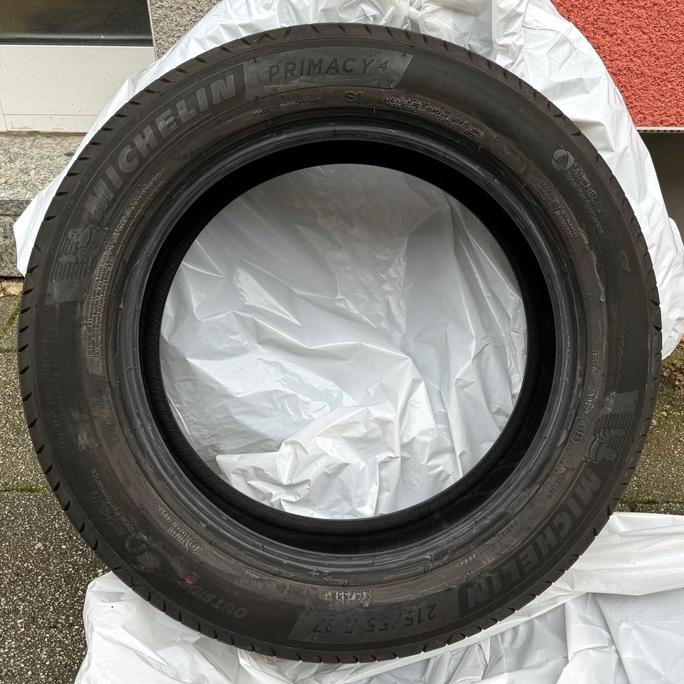 4x Premium MICHELIN Primacy 4 215/55/R17 V94 Sommerreifen (TOP!) in Aachen