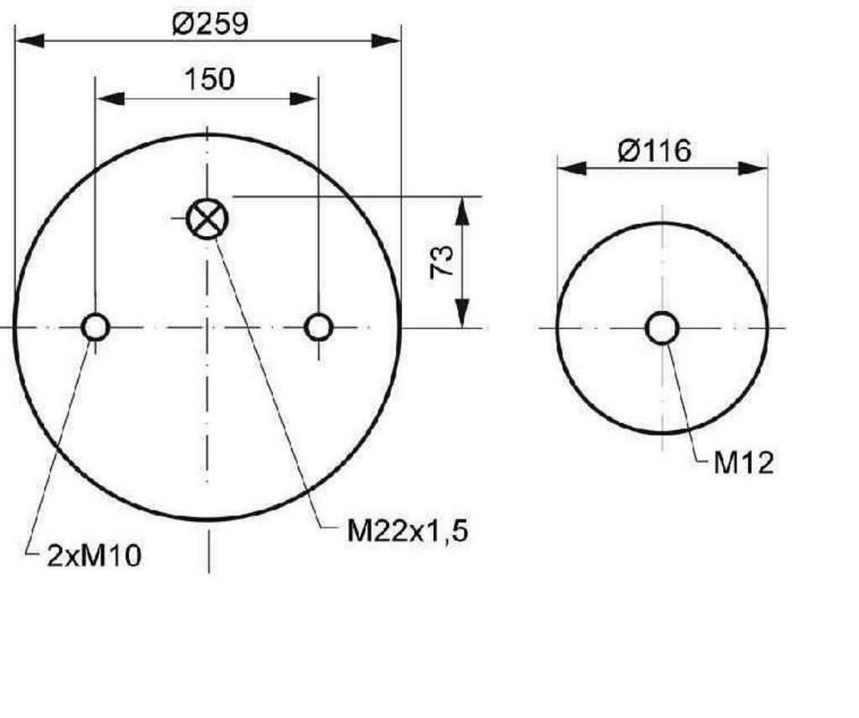 Contitech ® Luftfederbalg ohne Kolben Federbalg Luft 4158 N P02* in Windischleuba