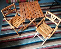 Kinder Garten 1x Tisch 2x Stühle Holz Bayern - Buttenwiesen Vorschau