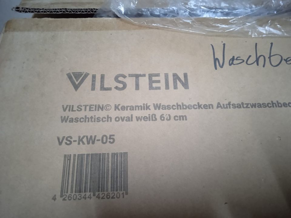 VILSTEIN Keramik Waschbecken, 60cm, Oval, NEU, OVP in Hennef (Sieg)