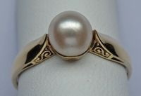 pearl Vintage Ring Perle weiss Perlchen 14kt 585 Gold ♦️ ♦️ 8347 Bayern - Lichtenberg (Oberfranken) Vorschau