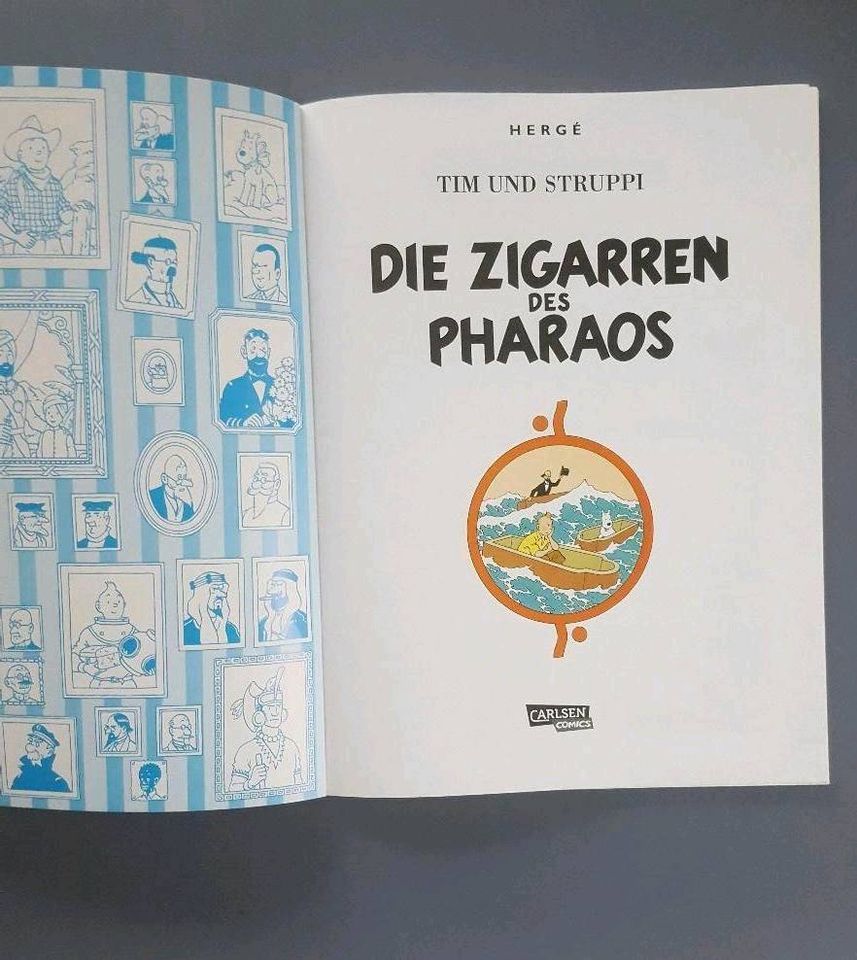 Tim und Struppi DIE ZIGARREN DES PHARAOS Herge Carlson Verlag in Weil am Rhein