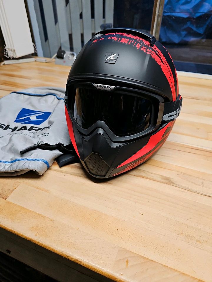 Shark, Vancore, Motorradhelm, Helm, Rollerhelm, Jethelm, Brille, in Würzburg