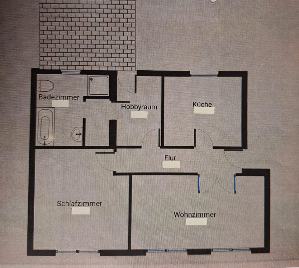 Helle 2,5 Raum Wohnung ca. 75m² mit Dachterrasse in Tangerhütte in Tangerhütte