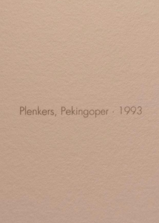 Bild, Kunstdrucke, Lithographie, Plenkers Pekingoper 1993 in Dresden