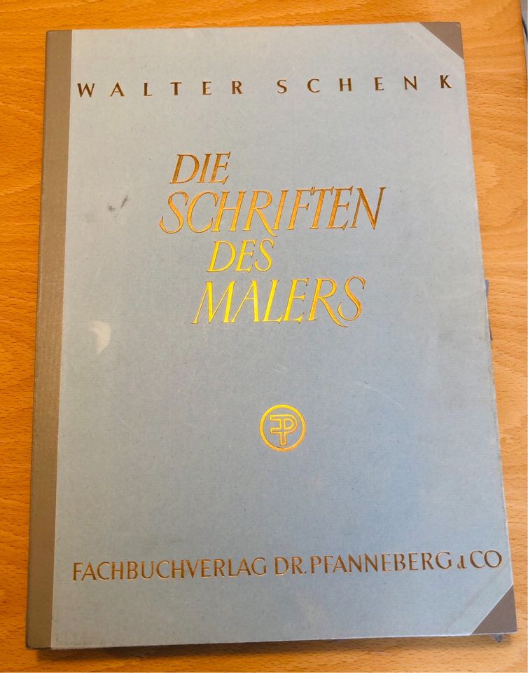 Die Schriften des Malers WalterSchenk von 1963 in Fürth