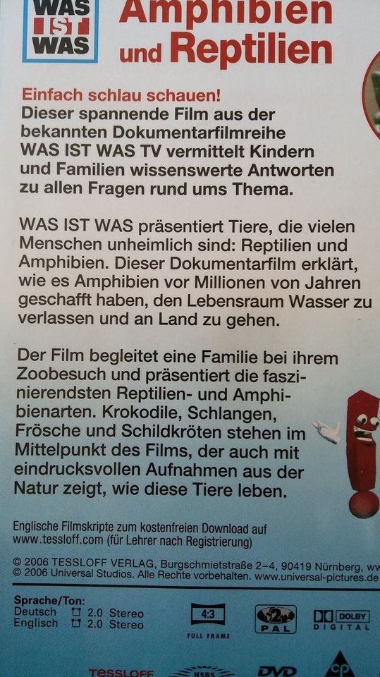 Was ist was - Amphibien und Reptilien - DVD in Ganderkesee