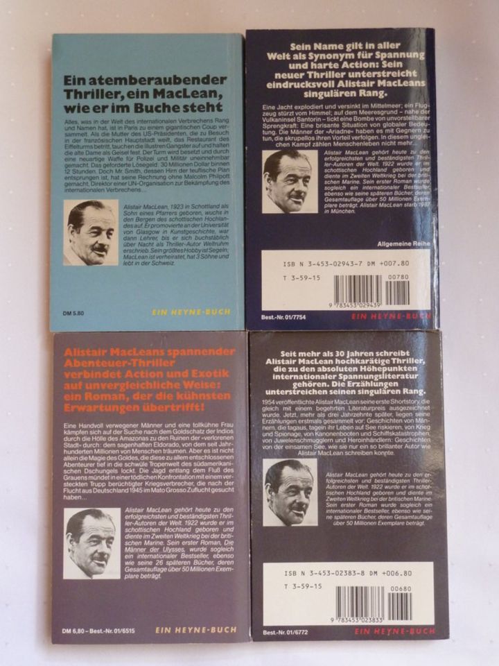 Alistair MacLean Konvolut aus 4 Büchern - Spannung garantiert in Mühlacker