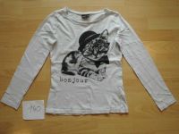 Gr 146 152 Langarmshirt weiß bonjour Katze  Brille Hut 1,- Baden-Württemberg - Metzingen Vorschau