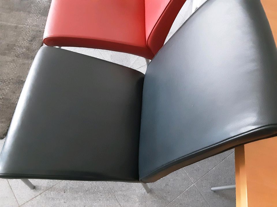 Esszimmer komplett  6 Stühle von Hülsta echt Leder und Tisch in Rudersberg
