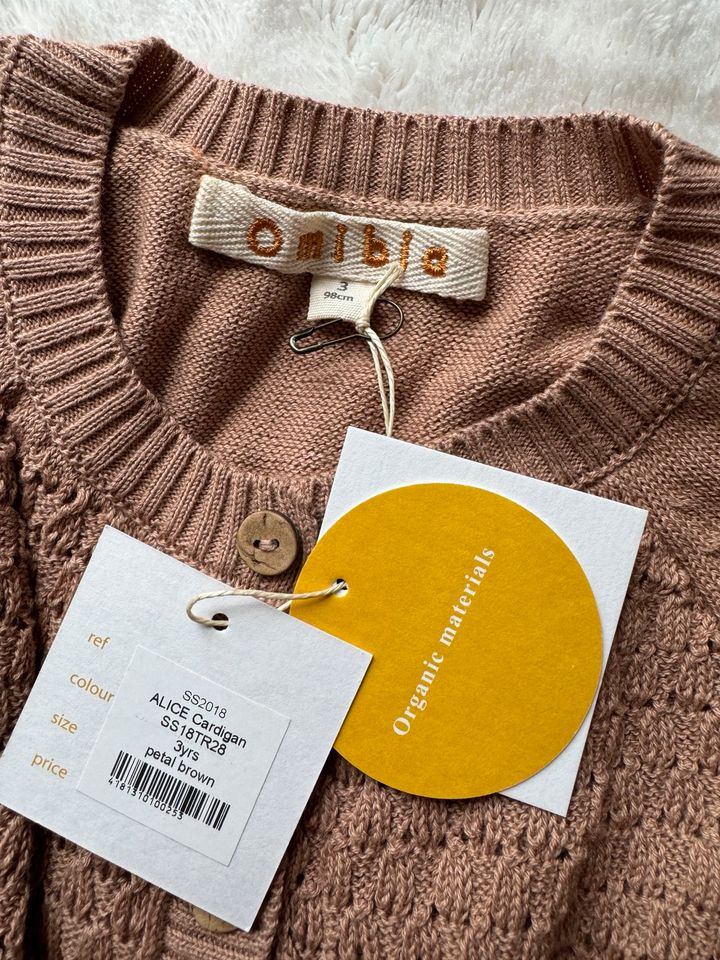 Omibia Cardigan Strickjacke poudre 98 104 neu bio buho organic in Berlin