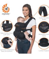 Ergobaby Babytrage bis 20kg/ 360 Cool air Mesh Sachsen - Ohorn Vorschau