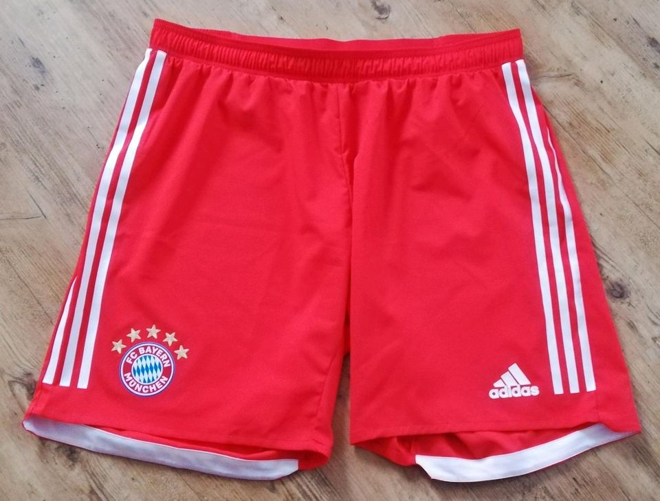 Original FC Bayern München Heimshort Authentic von Adidas in Aurach