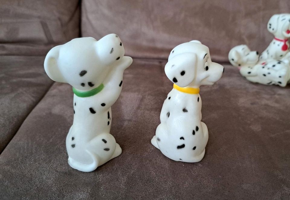 Dalmatiner 5er Set 80er Jahre quietschen vintage Hund Spielzeug in Germering