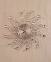 Wanduhr Uhr silber strass wohnzimmer deko flur Wuppertal - Oberbarmen Vorschau
