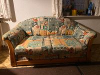 Retro Vintage Sofa Couch Zweisitzer zu verschenken ausziehbar Bayern - Ortenburg Vorschau