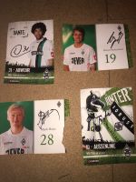 Borussia Mönchengladbach Autogrammkarten signiert Niedersachsen - Wolfsburg Vorschau