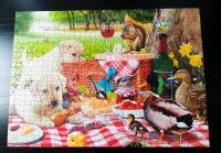 1000) Puzzle "Welpen Picknick" / Hunde Nordrhein-Westfalen - Alpen Vorschau