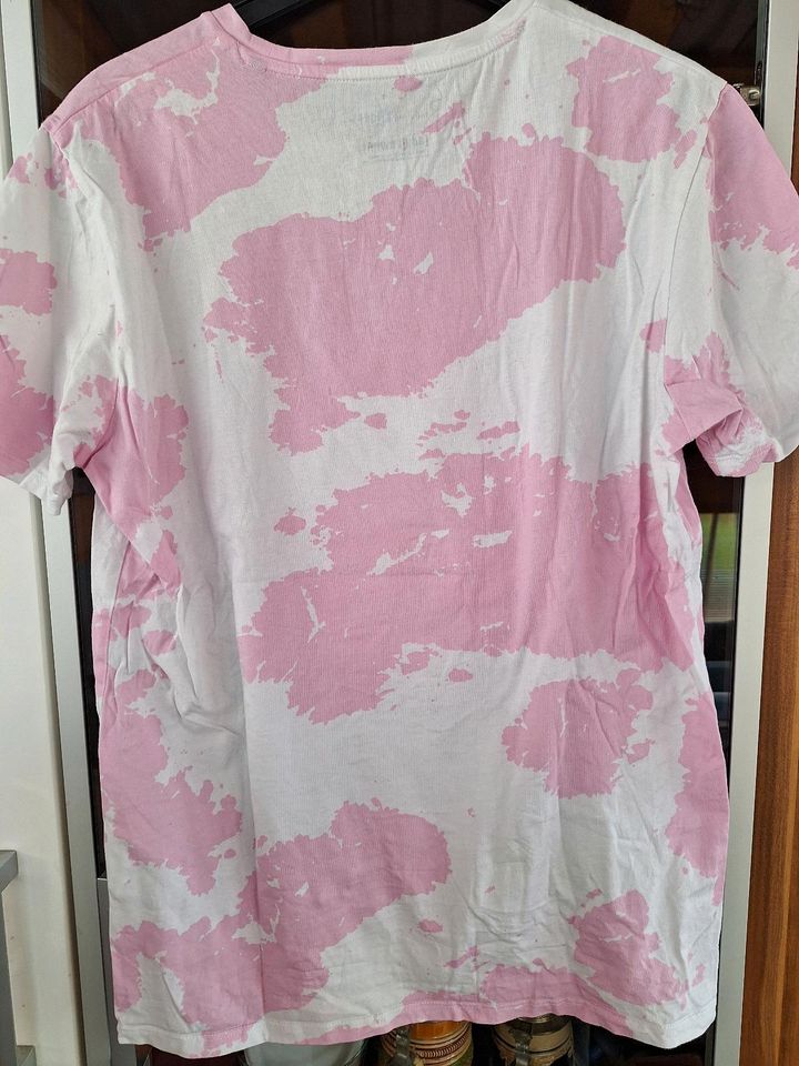 T-Shirt in pink/weiß in Freigericht