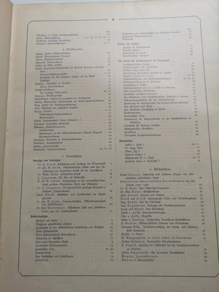 Antiquarisch: Zeitschrift Bayerischer Kunstgewerbe-Verein 1897 in Hamburg