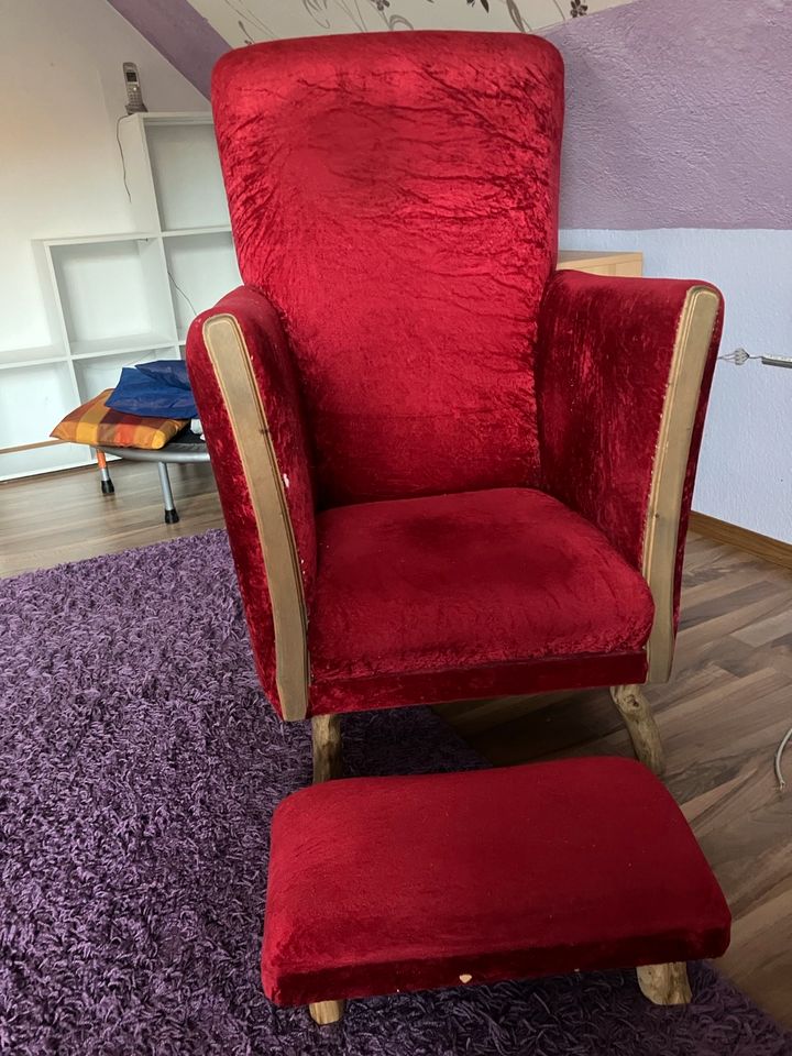 Sessel mit Hocker in Wipperdorf