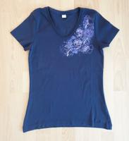 T-Shirt Größe 38 Marke s.Oliver in dunkelblau mit lila Aufdruck Hessen - Frielendorf Vorschau