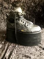 Original Buffalo Plateau Tower Boots 90er Vintage - Leder schwarz Hamburg - Altona Vorschau
