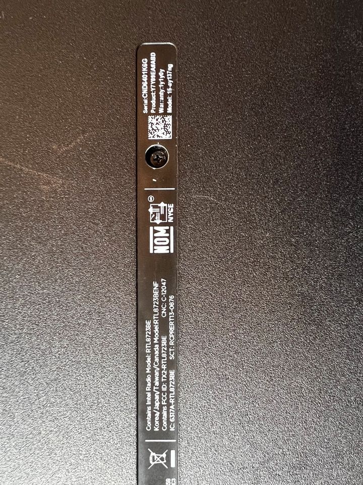 HP Notebook  / Laptopcomputer 15-ay137ng in Dortmund