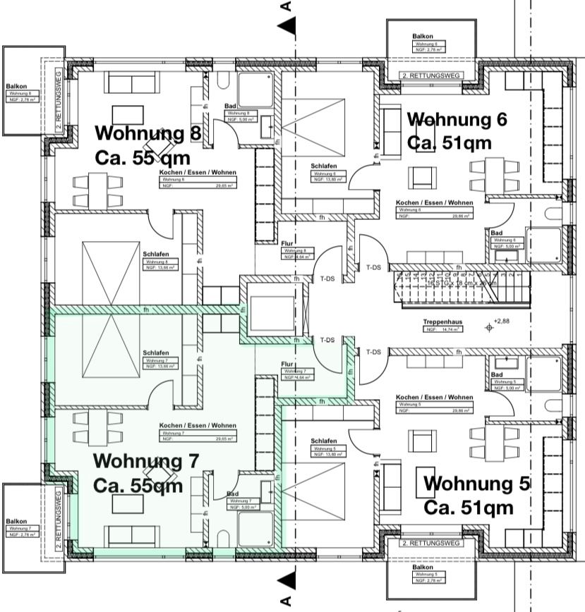 Neubauwohnungen zur Miete ab 01.08.2024 - hochwertige Ausstattung in Bocholt
