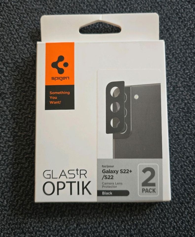 Kameraschutz für Samsung Galaxy S22+/S22 - Spigen Glas.tR OPTIK in Nürnberg (Mittelfr)