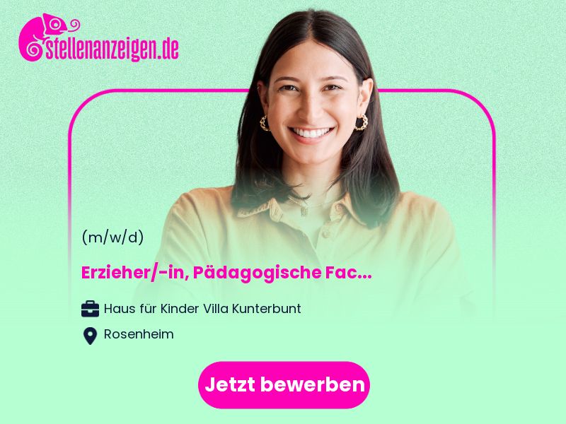 Erzieher/-in, Pädagogische Fachkraft in Rosenheim
