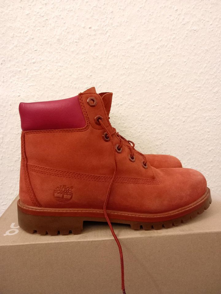 Timberland Stiefel Rot Grösse 39.5 NP169 in Berlin