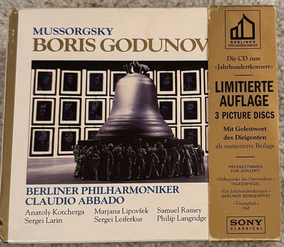 3 CDs MUSSORGSKY BORIS GODUNOV mit nummerierter Beilage in München