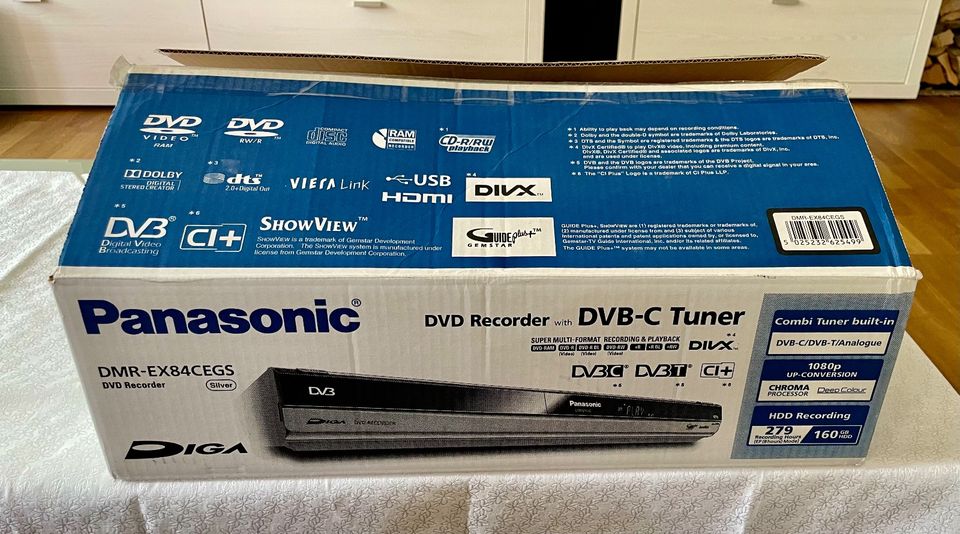 Panasonic DMR-EX 84 CEG-S DVD-Rekorder in Seehausen a. Staffelsee