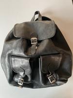 Schwarzer Leder-Rucksack Niedersachsen - Jork Vorschau