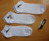 Gr. 47-50 Sneaker Socken 3 Paar Slazenger weiß mit Baumwolle Baden-Württemberg - Bruchsal Vorschau