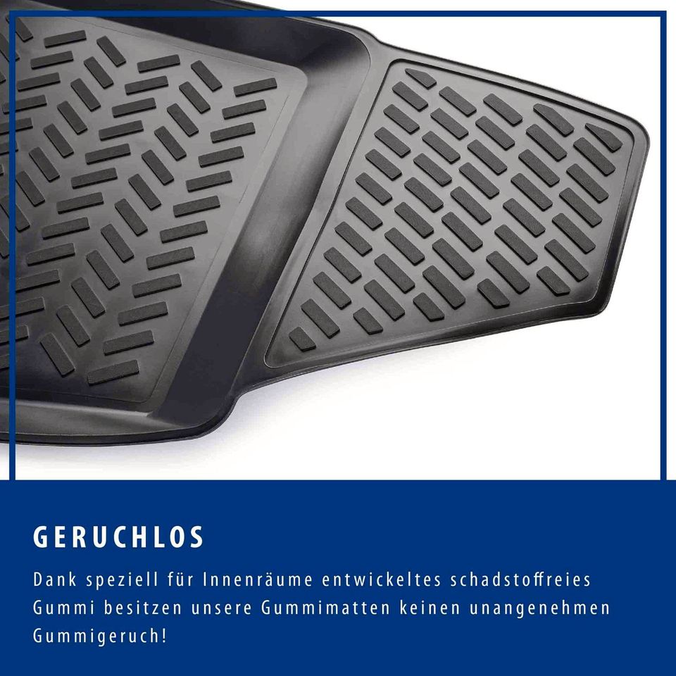 ELMASLINE Auto-Fußmatten Gummi (4 St), für VW ID.5, Zubehör