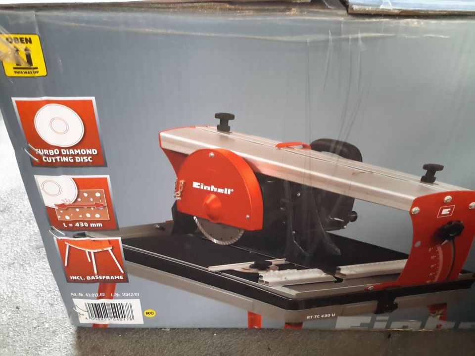 Fliesenschneidmaschine Einhell RT-TC 430 U ..Neu.. in Rheinland-Pfalz -  Rülzheim | eBay Kleinanzeigen ist jetzt Kleinanzeigen