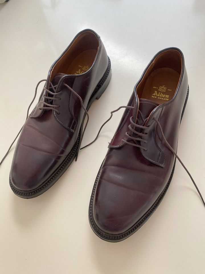 ALDEN Plain Toe Blucher Cordovan Pferdeleder Weite D Größe 11 in Bonn