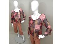 Vintage Y2K Romantik Bluse Tunika Rüschen Volant Shirt Hippie 38 Leipzig - Möckern Vorschau