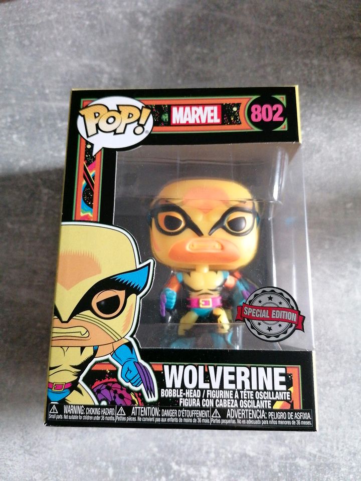 Funko Pop Marvel Wolverine Black Light in Hamm