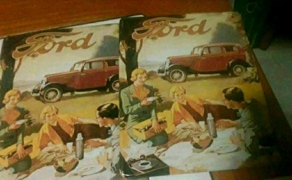 Werbeschild Reklameschild Ford Peugeot Zwieback Pasta Dekoartikel in Berlin