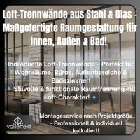 Loft-Trennwände aus Stahl & Glas für Innen, Außen & Bad! Hamburg-Mitte - Hamburg Rothenburgsort Vorschau