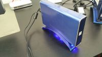 ICEBOX Festplattengehäuse (250GB) Blau beleuchtet für externe IDE Kiel - Schilksee Vorschau
