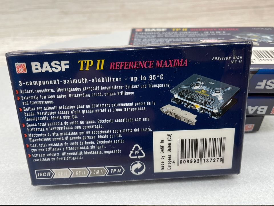 4xBASF TP II 90 Reference Maxima/1xSony HG 8 60 originalverpackt in Hannover