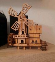 Holzpuzzle Deko-Stück Set Zusammenbauen Mühle Wasserrad Hütte Dresden - Blasewitz Vorschau