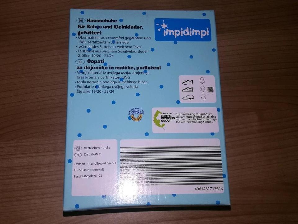 Impidimpi Gr.19/20 Krabbelschuhe Hausschuhe f.Babys/ Kleinkinder in Schaidenhausen