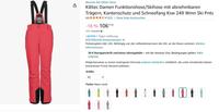Skihose Killtec rot m. abnehmbaren Trägern, Gr 42 Berlin - Mahlsdorf Vorschau