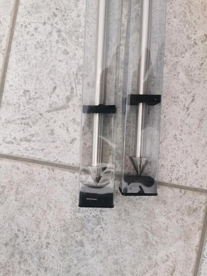 2 x Gardinia Gardinenstange/n Set Cone 160 cm Edelstahl Optik in Molbergen