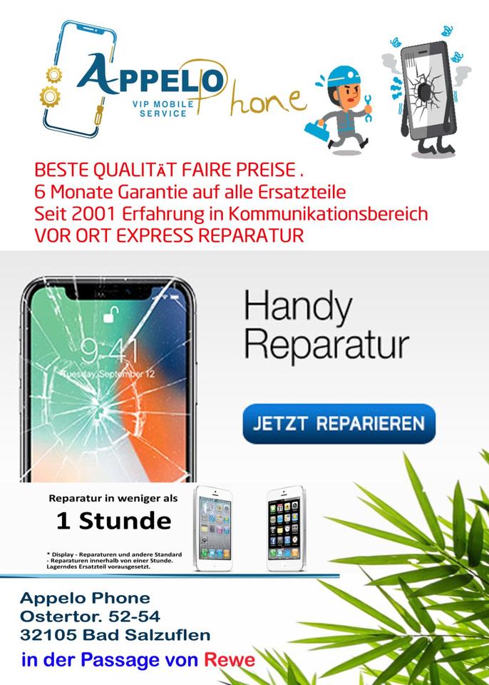 Samsung Galaxy A01 A10 A20 A30 A40 A50 A70 Display Reparatur in Bad Salzuflen